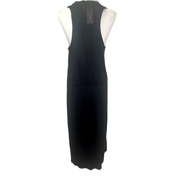 Rag & Bone Rower Belted Midi Dress NEW with Tags Black Color Size Large Ladies - Picture 4 of 13